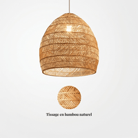 Suspension bambou naturel design nordique Ø 25 cm | Luxuria - LuminaSeat