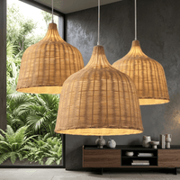 Suspension en Bambou Naturel Ø 25 cm | Vulmi - LuminaSeat