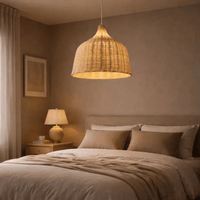 Suspension en Bambou Naturel Ø 25 cm | Vulmi - LuminaSeat