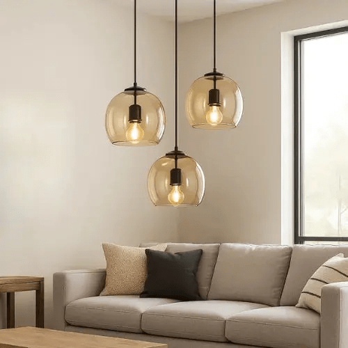 Suspension en Verre design minimaliste Ø 20 cm | Gorgino - LuminaSeat