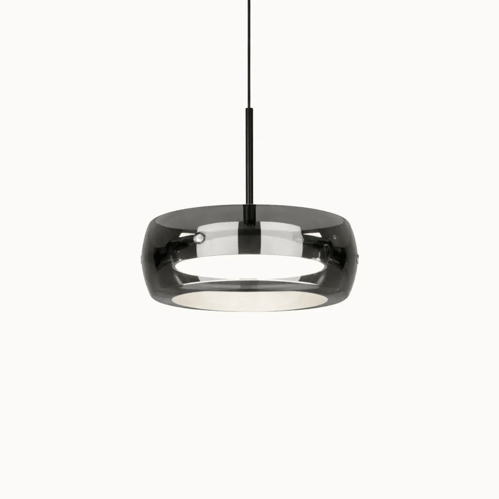 Suspension en verre fumé moderne Ø 20 cm | Lumino - LuminaSeat