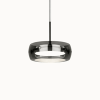 Suspension en verre fumé moderne Ø 20 cm | Lumino - LuminaSeat