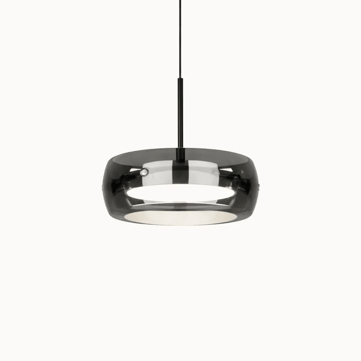 Suspension en verre fumé moderne Ø 20 cm | Lumino - LuminaSeat
