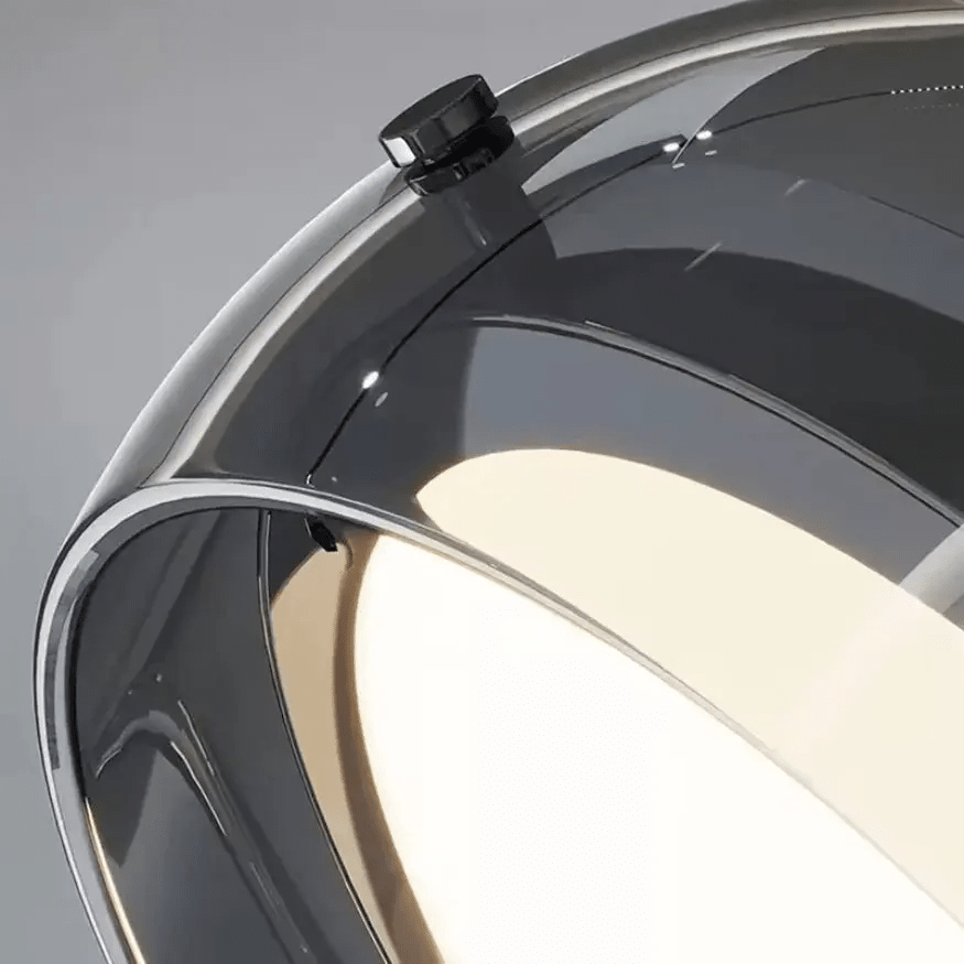 Suspension en verre fumé moderne Ø 20 cm | Lumino - LuminaSeat