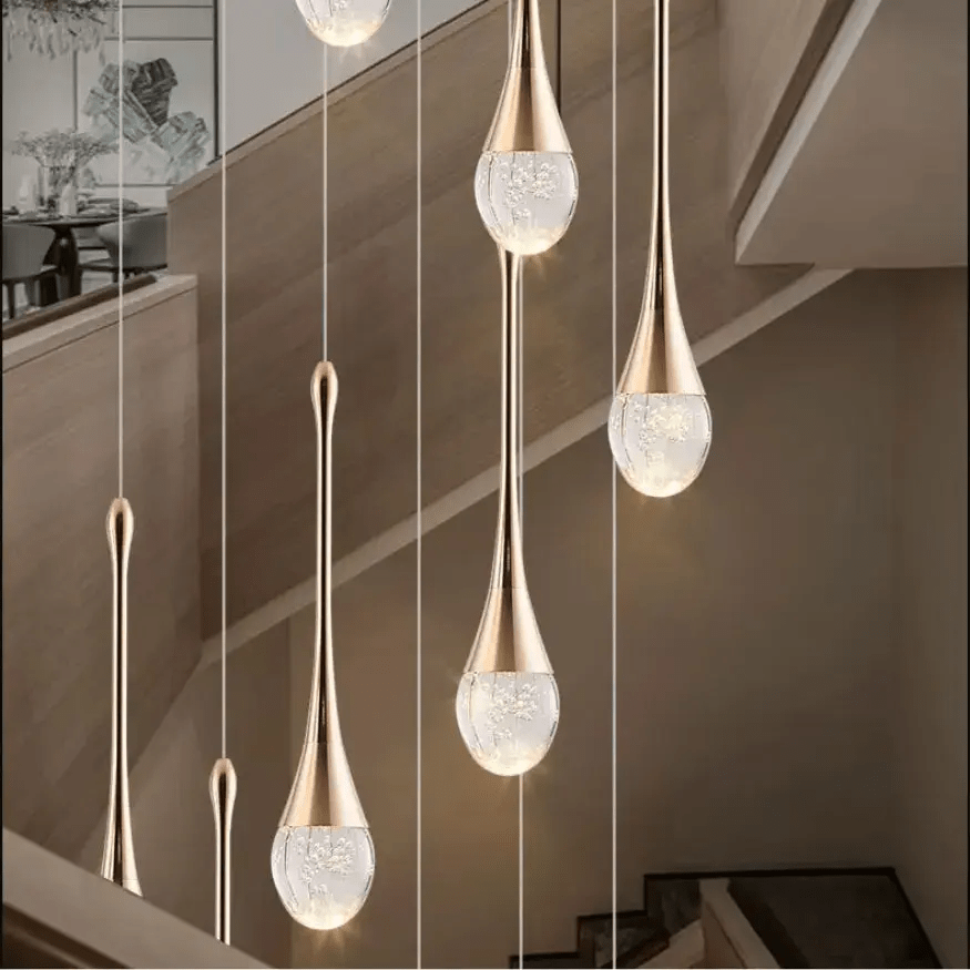 Suspension moderne en cristal Ø 35 cm | Goulina - LuminaSeat
