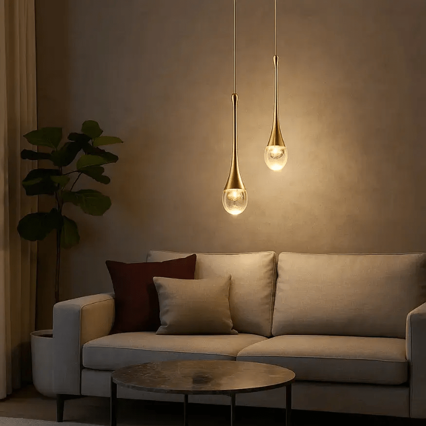 Suspension moderne en cristal Ø 35 cm | Goulina - LuminaSeat