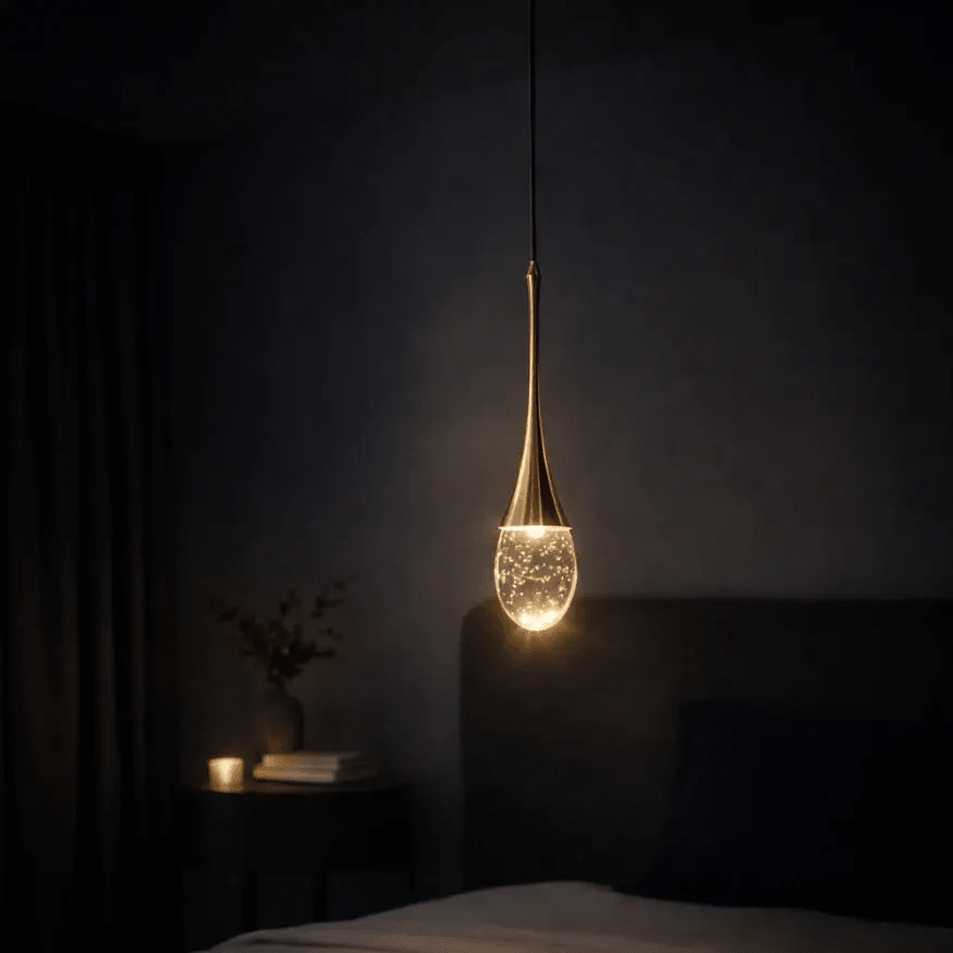 Suspension moderne en cristal Ø 35 cm | Goulina - LuminaSeat