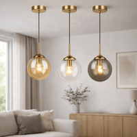 Suspension Moderne en verre Ø 15 cm | Galioep - LuminaSeat