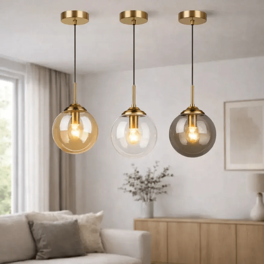 Suspension Moderne en verre Ø 15 cm | Galioep - LuminaSeat
