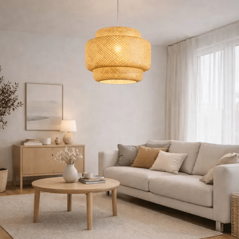 Suspension naturelle en bambou Ø 30 cm | Manoa - LuminaSeat