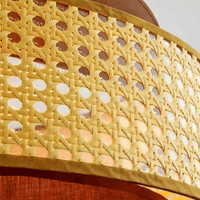 Suspension rotin naturel design nordique Ø 40 cm | Rilano - LuminaSeat
