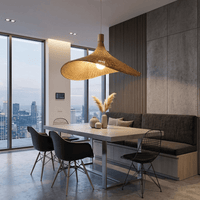 Suspension sculptural en bambou | Filenne - LuminaSeat