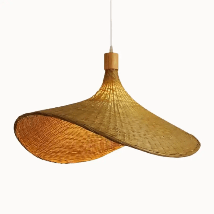 Suspension sculptural en bambou | Filenne - LuminaSeat