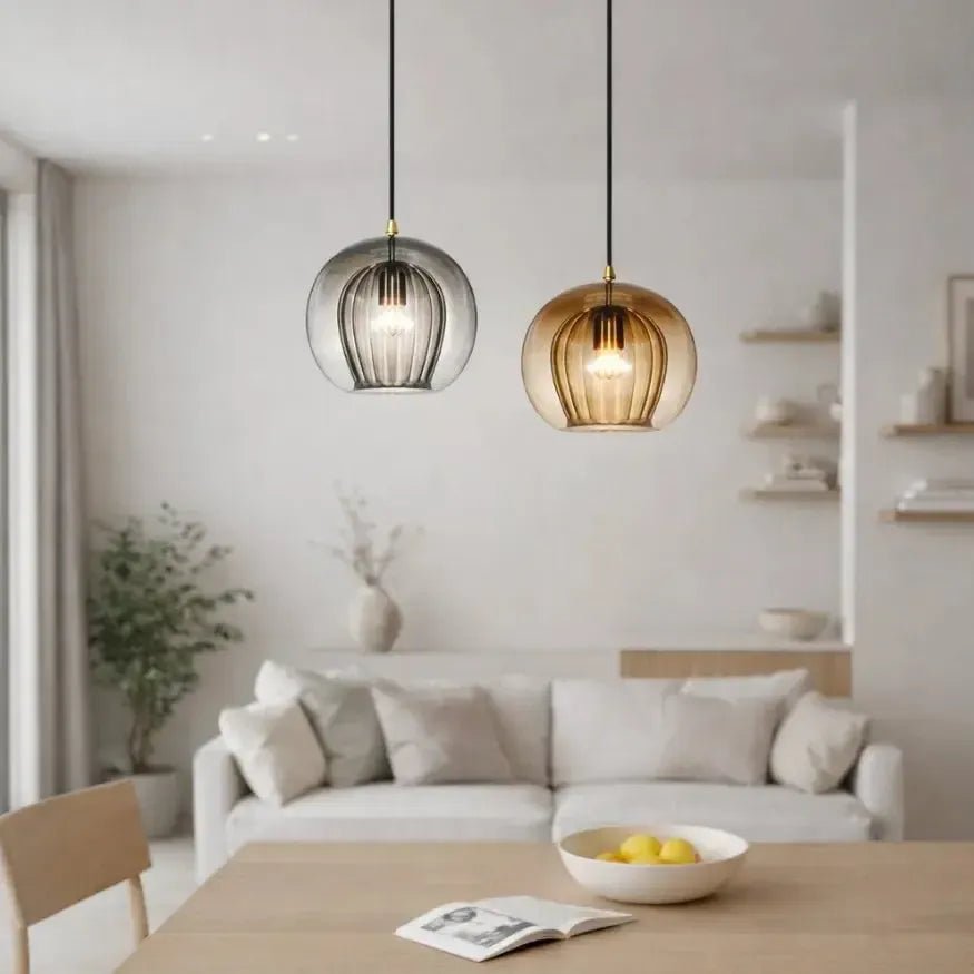 Suspension verre design Ø 20 cm | Roulio - LuminaSeat